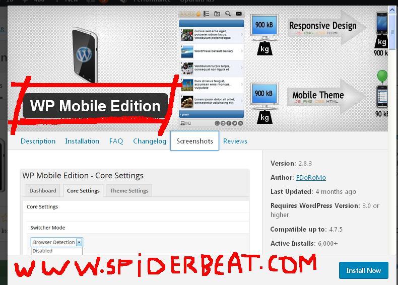 cara membuat mobile subdomain dengan wordpress plugin