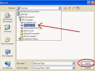 Cara membuat Backup registry System Windows XP