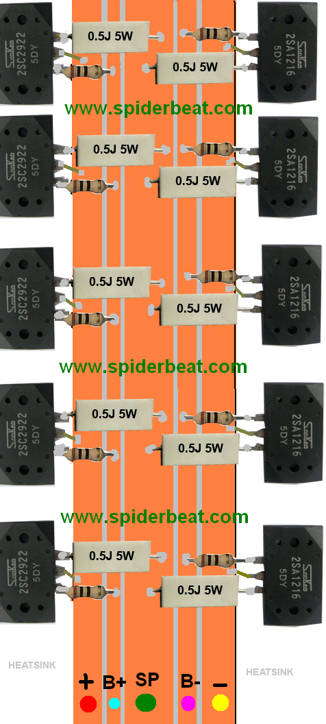 Cara Merangkai Banyak Transistor Final Sanken Untuk Driver Ocl 150, Socl