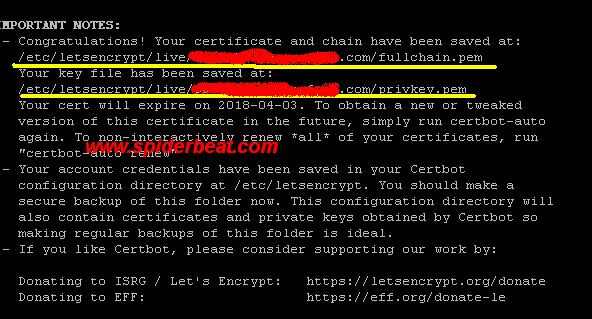 cara setting ssl gratis certbot lets encrypt