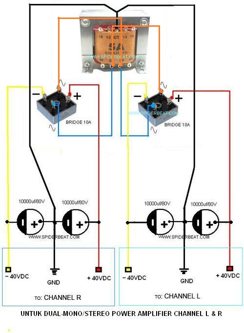 power supply power 2 kiprok untuk driver power ampli stereo