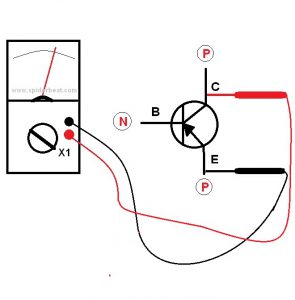 Mengetes transistor NPN 4