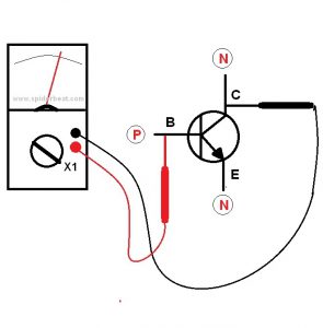 Mengetes transistor PNP 2