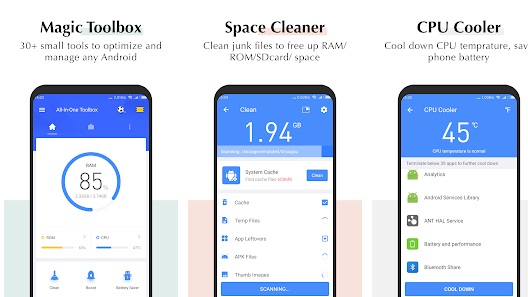 Pembersih android - All-In-One Toolbox Membebaskan Memori Dan ruang