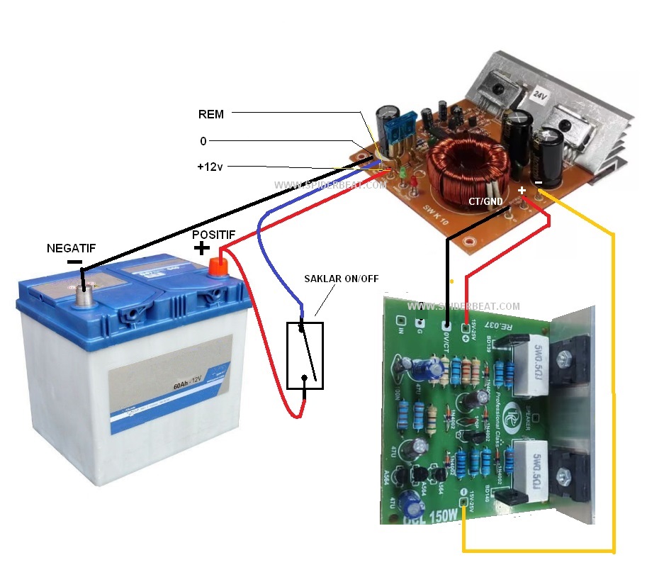 Cara Membuat Inverter Dari Dc 12v Ke 220volt Sederhana Rangkaian Riset