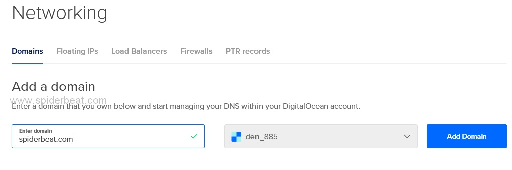 Setting DNS Hosting VPS Digital Ocean