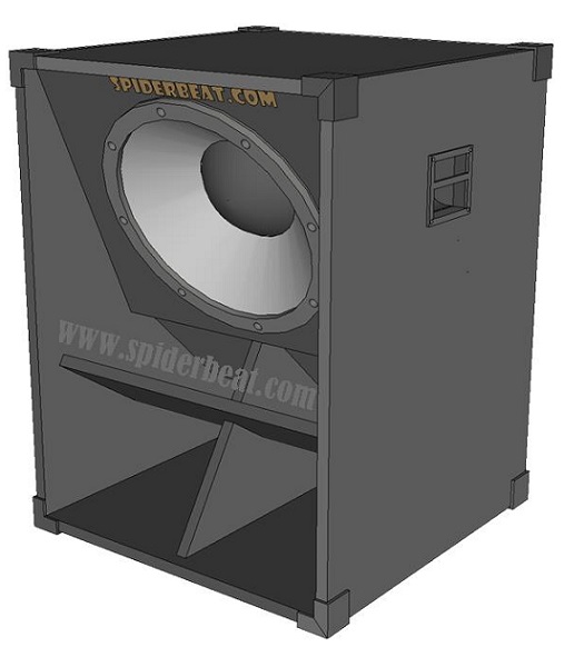 Desain Skema box speaker lapangan 18 inch 6