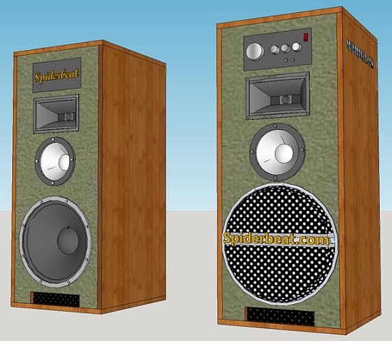 Skema Desain Box Speaker Aktif 3 Way 12 Inch Super Bass