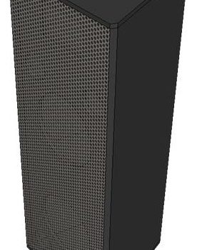 desain dan ukuran box speaker 2-way indoor otudoor