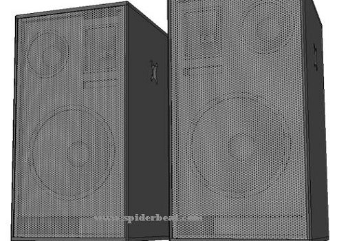 Desain box speaker 15 inch 3 way