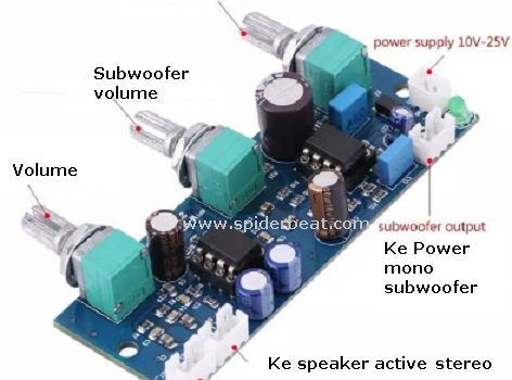 Subwoofer filter untuk audio 2.1