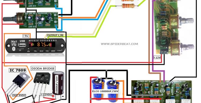 CARA MERAKIT AMPLIFIER DAN MIC RADIO USB BLUETHOOT