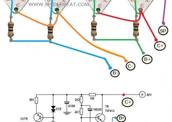 cara menambah transistor final power ocl 150W