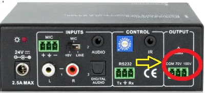 output amplifier 70-100V