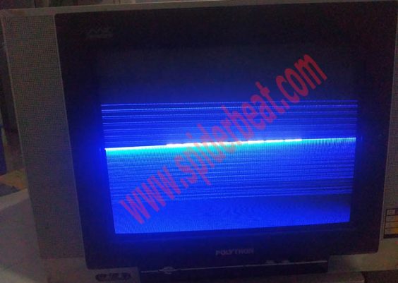TV polytron gambar tinggal separoh