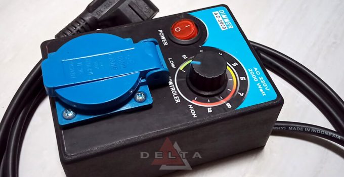 Dimmer ac 220V 2000W pengontrol kecepatan gerinda bor power tools elemen heater dll