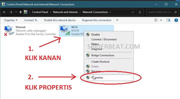 cara seting DNS bisa buka blokir situs tanpa VPN windows 10