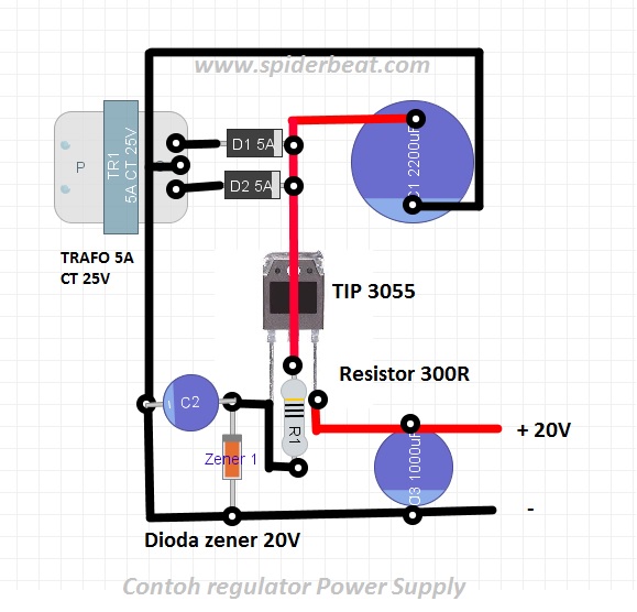 regulator untuk driver TPA 3116D