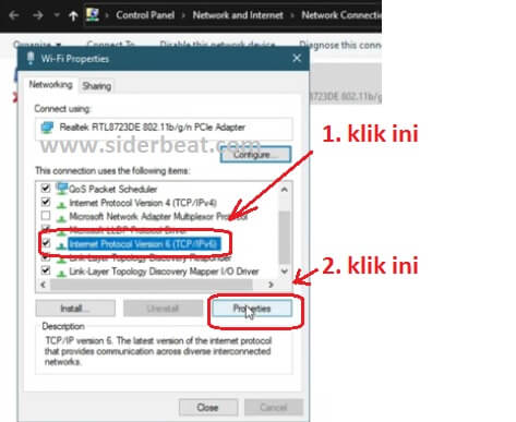setting DNS windows 7 8 9 10 buka blokiran situs