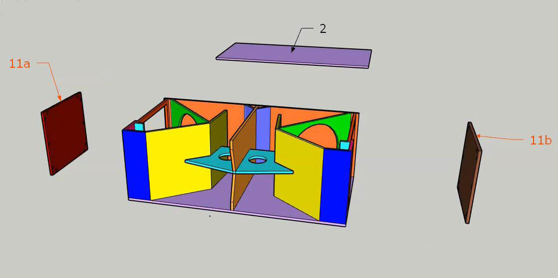 box bass jauh 15 inch