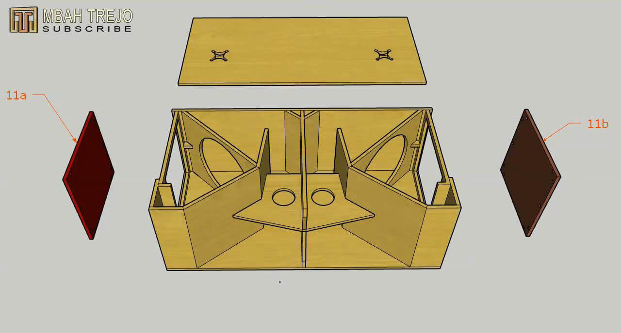 cara membuat box 15 inch bass jauh dan ukurannya