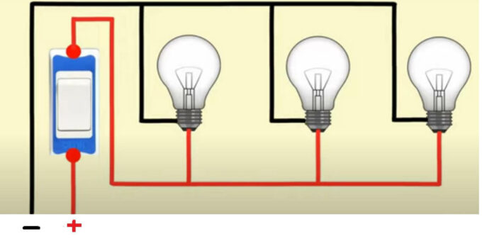 pengaruh jika ada satu komponen rusak pada Rangkaian pararel