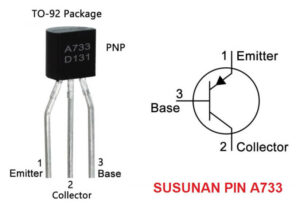 persamaan transistor a733