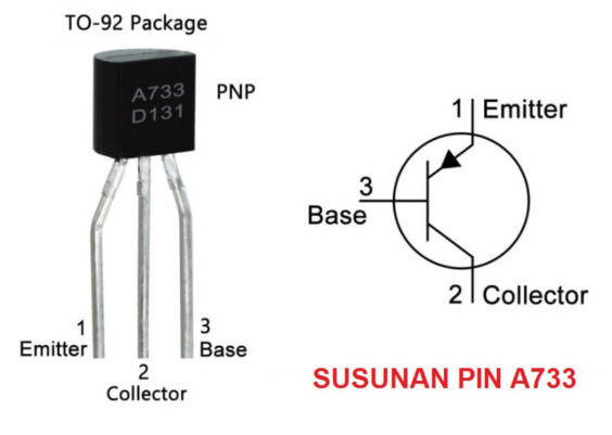 persamaan transistor a733