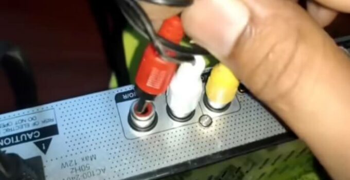 cara menghubungkan set top box ke Tv LED