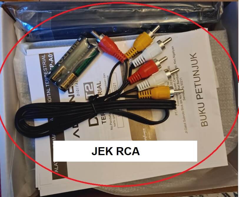 cara pasang RCA set top box k e TV tabung