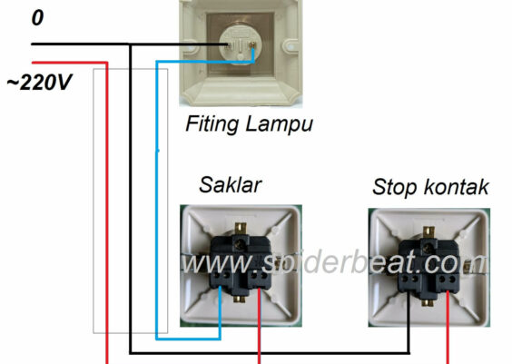 cara memasang stop kontak saklar 3 kabel