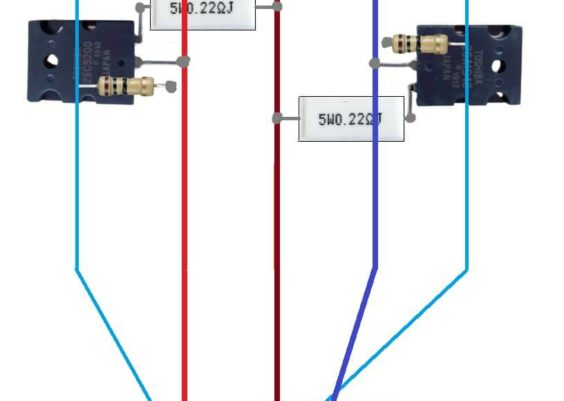 cara paralel transistor final toshiba 2 set