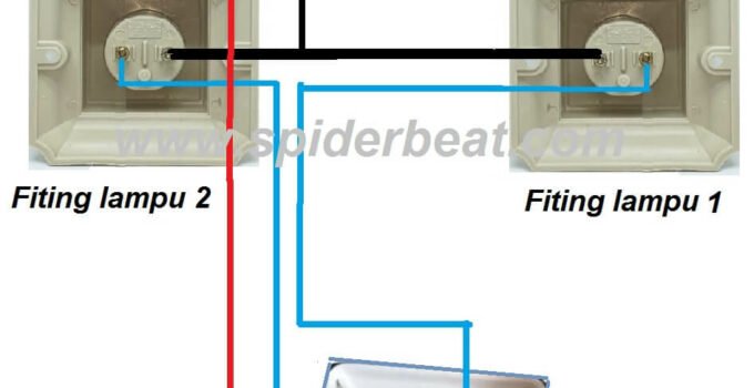 cara pasang saklar ganda 3 kabel