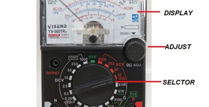 cara menggunakan multimeter analog