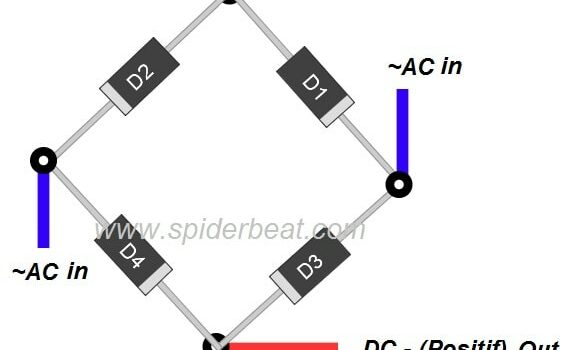 membuat dioda bridge dari 4 dioda biasa