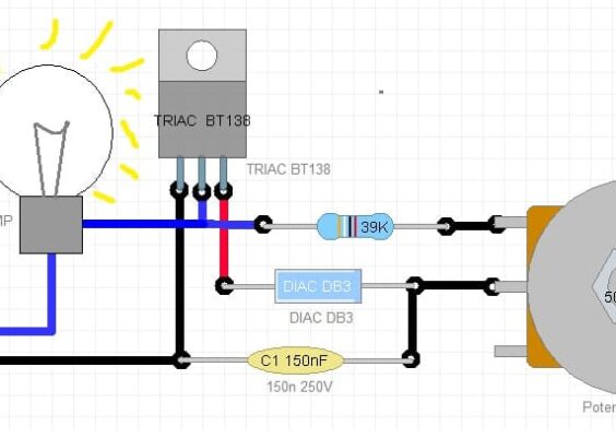 Skema Dimmer AC Triac Diac