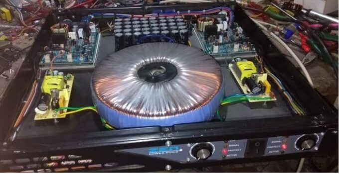 power amplifier suara pecah saat volume besar