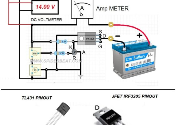skema charger aki auto cut off