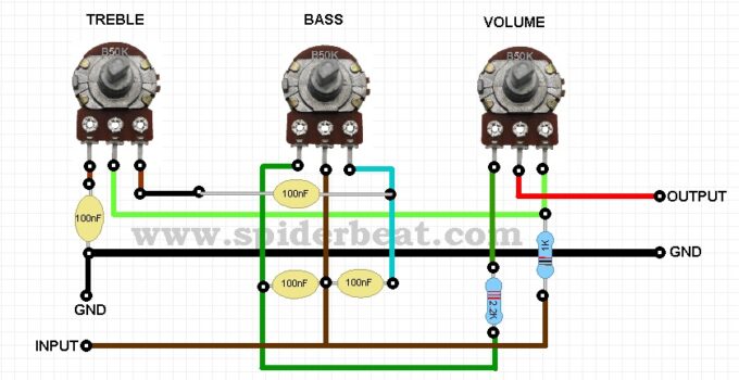 skema tone control pasif
