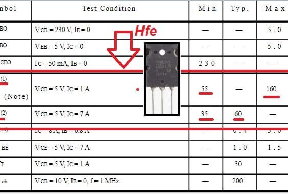 Hfe transistor