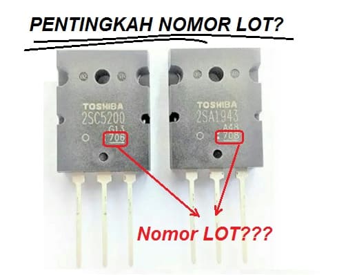 Nomor LOT Thosiba