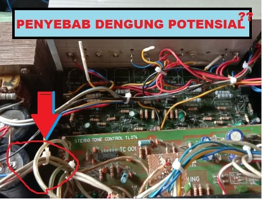 Penyebab dengung audio amplifier