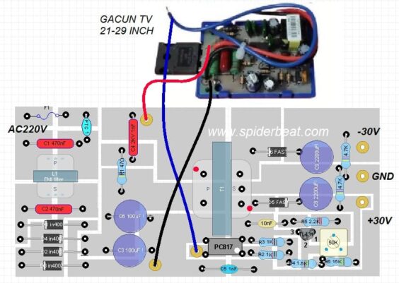 SMPS gacun anti drop