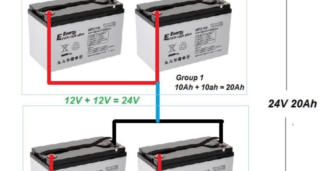 rangkaian baterai gabungan seri paralel