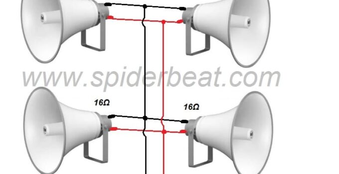 skema speaker corong toa 4 buah