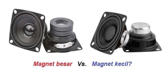 Speaker magnet besar magnet kecil