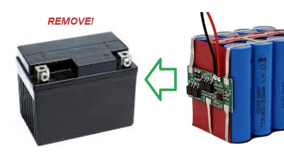 Mengganti Aki motor dengan Baterai Lithium