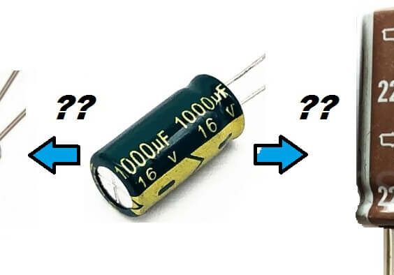 efek mengganti elco dengan uF yang lebih besar atau kecil
