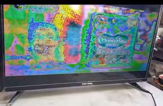 TV gambar klise setelah ganti panel